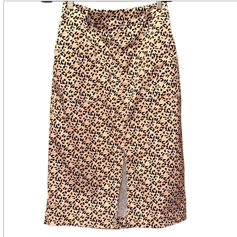 Oasis Animal Print Pencil Skirt